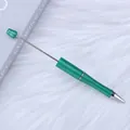 Professional pearlescent green DIY beadable ballpoint pen with durable metal rod - Bullet Tip 1.0mm / Glass Green