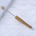 Creative DIY golden beaded ballpoint pen for handmade jewelry crafts and bead assembly - Bullet Tip 1.0mm / Glazed Gold