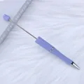 Elegant purple DIY beading ballpoint pen with slim metal rod for bead crafting - Bullet Tip 1.0mm / Serene Blue