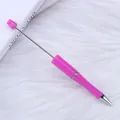 DIY beadable ballpoint pen in rose pink finish for handmade crafts - 1.0mm Bullet Tip / Rose Red