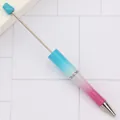 DIY beadable ballpoint pen featuring a blue and pink pearl gradient finish variant - 1.0mm Bullet Tip / Pearly Gradient Blue-White-Purple