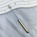 Premium gold beadable stylus pen for DIY custom jewelry crafting and touchscreen use - 1.0mm Bullet Tip / Gold