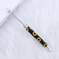 Bolígrafo DIY de alta calidad con diseño de girasol para joyería y papelería creativa - Estilo Girasol Negro