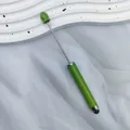 Green DIY beadable stylus pen with glitter handle for touch screen devices - 1.0mm Bullet Tip / Glitter Dark Green