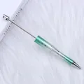 Bolígrafo de cuentas DIY con degradado verde y patrón estrellado sobre fondo de piel sintética - 17-Degradado Verde Hierba