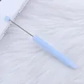 Bolígrafo de cuentas azul claro para manualidades y papelería creativa - Azul Aqua