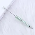 Bolígrafo de cuentas galvanizado en verde menta con acabado UV para DIY - Punta de Bala de 1,0 mm / Electroplated Emerald Green