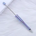 Bolígrafo de cuentas con chapado UV púrpura iridiscente para manualidades creativas. - Paquete Individual / Azul Sereno