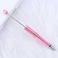 Bolígrafo de cuentas rosa galvanizado con varilla metálica para bricolaje - Punta de Bala de 1,0 mm / Electroplated Rose Pink