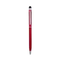 Elegante penna a sfera in metallo rosso con clip per tablet e smartphone - Borgogna