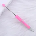 Lindo bolígrafo de cuentas multifuncional rosa para manualidades de diamantes DIY - Bolígrafo De Perlas / Rosa Macarrón