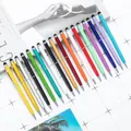 Penne a sfera 2 in 1 in alluminio con punta stilo in vari colori per schermi touchscreen - Multicolore