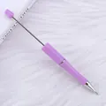 Bolígrafo de cuentas multifuncional púrpura con punta para colocar pedrería DIY - Bolígrafo De Perlas / Café Moca