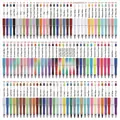 Comprehensive variant chart of 98 colorful DIY beadable plastic ballpoint pens - 1.0mm Bullet Tip / Contact for More Colors
