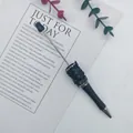 Elegant black beadable ballpoint pen featuring star shards and rhinestone DIY decor - Black Style