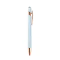 Eleganter hellblauer Eingabestift mit Roségold-Akzenten und Soft-Touch-Finish - 1,0mm Kugelkopf / Morandi Azurblau