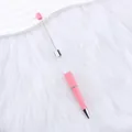 Elegant pink DIY empty tube beaded pen featuring a long metal rod for custom jewelry beads - 1.0mm Bullet Tip / Barbie Pink