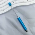 Premium blue beadable touchscreen stylus pen for DIY crafting on mobile devices - Beaded Stylus Pen / 1.0mm Bullet Tip / 15-Sapphire Blue