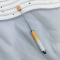 Gradient orange and white DIY beaded stylus pen for touchscreens with metal shaft. - Beaded Stylus Pen / 1.0mm Bullet Tip / 36-Gradient Orange