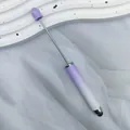 Gradient purple and white beadable stylus pen for DIY craft projects and touch screens - 1.0mm Bullet Tip / Gradient Purple
