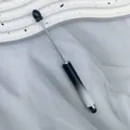 Black and white gradient beadable stylus pen for DIY crafting and touchscreen use - 1.0mm Bullet Tip / Gradient Black