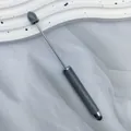 Professional grey DIY beading touchscreen stylus pen with metal rod and capacitive tip - 1.0mm Bullet Tip / Gray
