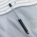 Sleek dark brown DIY beaded stylus pen with metal rod and touch tip for screens - 1.0mm Bullet Tip / Brown