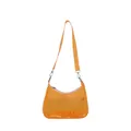 Stijlvolle oranje transparante PVC crossbodytas voor dames, perfect voor de zomer. - Oranje