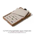 Schmuck-Organizer-Box für Edelsteine in Braun mit Druckknopf und weicher Polsterung - Box für lose Diamanten / Kaffeebraun
