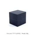 Elegante caja de joyería cubo mágico negro mate para anillos, regalo de 7x7x7 cm - Estuche para anillos / 7*7*7cm / Negro