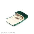 Elegante portagioie in velluto verde scuro con chiusura a scatto e interno morbido - Bracelet Box / Verde Scuro