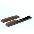 Coffee brown velvet jewelry storage box for long necklaces and bracelets, elegant finish - Long Bracelet Box