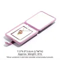 Premium purple velvet jewelry box with button closure for necklaces and pendant display - Small Pendant Box (Pouch Button) / Lavender