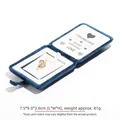 Premium blue velvet jewelry box with snap button closure for necklace storage display - Small Pendant Box (Pouch Button) / Sapphire Blue