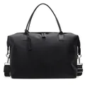Durable black large capacity travel duffle bag for sports fitness and weekend trips - S / Black