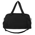 Large capacity black lightweight duffel bag for short travel and gym workout sessions - Black