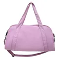 High-capacity lavender duffle bag for fitness and short trips with shoulder strap - Pink