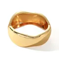Bracciale a cerchio geometrico irregolare dorato minimalista con finitura lucida a specchio - Stile Geometrico Irregolare (Stile 12) / Oro
