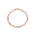 Elegant double row rose gold tennis bracelet featuring sparkling clear zircon stones - Double Row / Rose Gold
