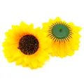 Teste di girasole artificiali realistiche per artigianato nuziale fai-da-te e decoro - Stile E Girasole (E款向日葵花头)