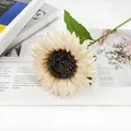 Künstliche cremeweiße Sonnenblume für Hochzeit und Heimdekoration Foto Requisite SKU - Champagner