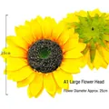 Grote 25cm kunstmatige zonnebloemkop voor DIY-bruiloftsdecoratie en fotorequisieten - Stijl A1 Zonnebloem