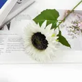 Realistische weiße künstliche Sonnenblume für Haus- und Hochzeitsdeko - Weiß