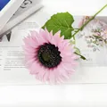 Detaillierter rosa künstlicher Sonnenblumenstiel für Hochzeits- und Heimdekoration - Rosa
