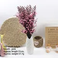 Ramo de paniculata rosa artificial con 150 cabezas para decoración de jarrones de hogar - 5 Ramas 150 Cabezas / Rosa