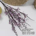 Lila künstliches Schleierkraut Gypsophila Blumen mit 150 Köpfen für die Wohndekoration - 5 Zweige 150 Köpfe / Lila