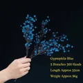 Blaue künstliche Schleierkrautblumen mit 5 Zweigen für Heim- oder Hoteldeko. - 5 Zweige 300 Köpfe / Blau