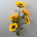 Dekorativer künstlicher Sonnenblumenzweig mit fünf Köpfen für Heim- und Hochzeitsdeko - 5-Kopf B2 Stil (SJ-Z169) / 5 Köpfe Bündel