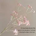 Realistische künstliche Schleierkrautblume in Rosa für die stilvolle Heimdekoration - 3 Zweige 81 Köpfe / Rosa