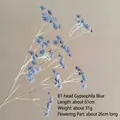 Blaue künstliche Schleierkraut Kunststoffblume mit 81 Köpfen für Heimdekoration - 3 Zweige 81 Köpfe / Blau